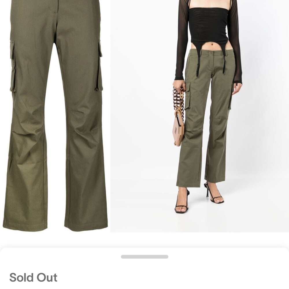 Miaou Low Rise Khaki Green Pants